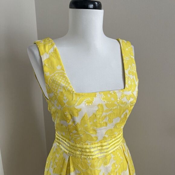 Alice + Olivia 100% Silk Floral Sequin Mini Dress XS Fairy Bow Preppy Party - Picture 9 of 14